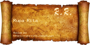 Rupa Rita névjegykártya